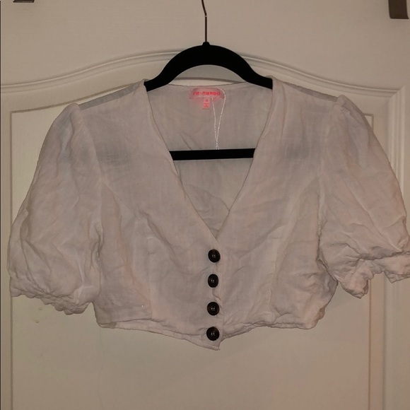 Re:named cropped white blouse - Picture 1 of 3